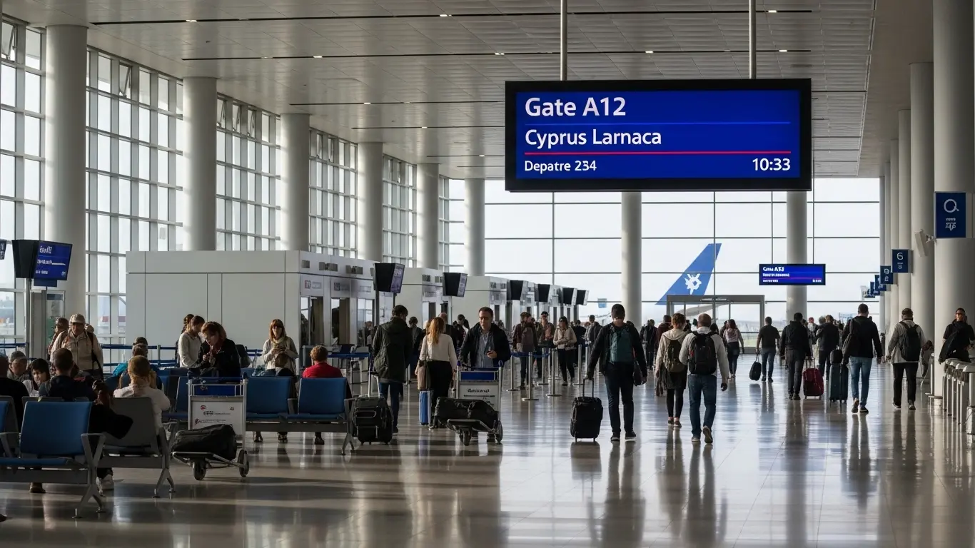 Hala odlotów lotniska – jak dolecieć na Cypr z Polski