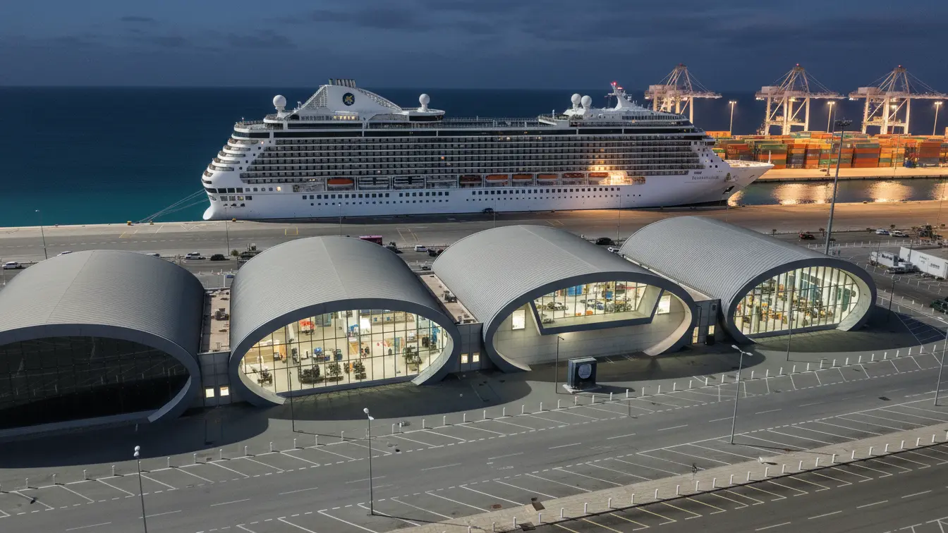 Wycieczkowiec w porcie Limassol